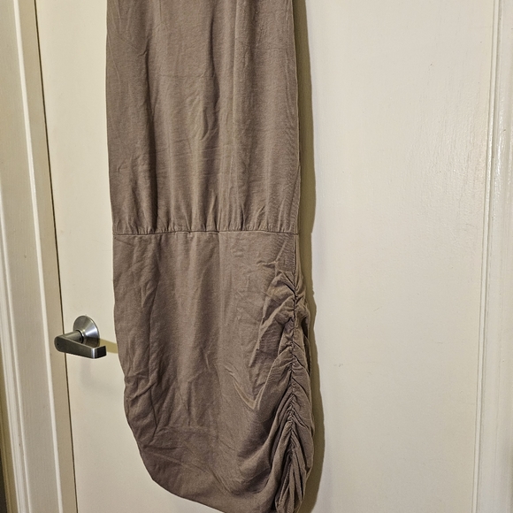 NWT Bobi  Draped Modal Jersey Mini Dress Java - Picture 8 of 8